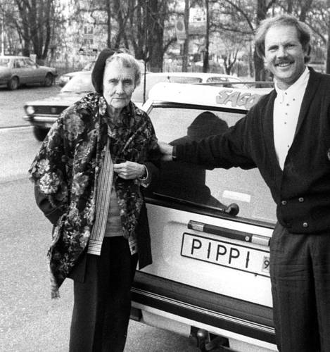 Astrid Lindgren och Rein Soowik.